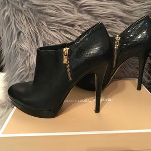 Michael Kors Black Booties, Size 9 1/2 M